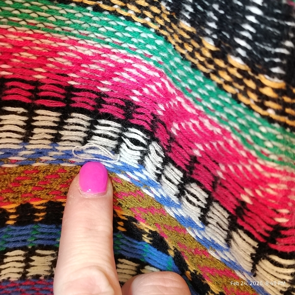 Anthropologie Maeve Ashbury Knit Open Front Cardigan Size Small COLORFUL RELAXED - Picture 8 of 10